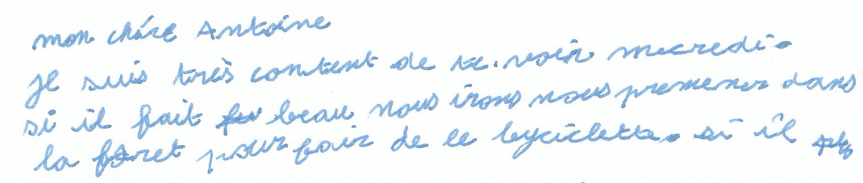 Ecriture raidie, bloquante, anguleuse